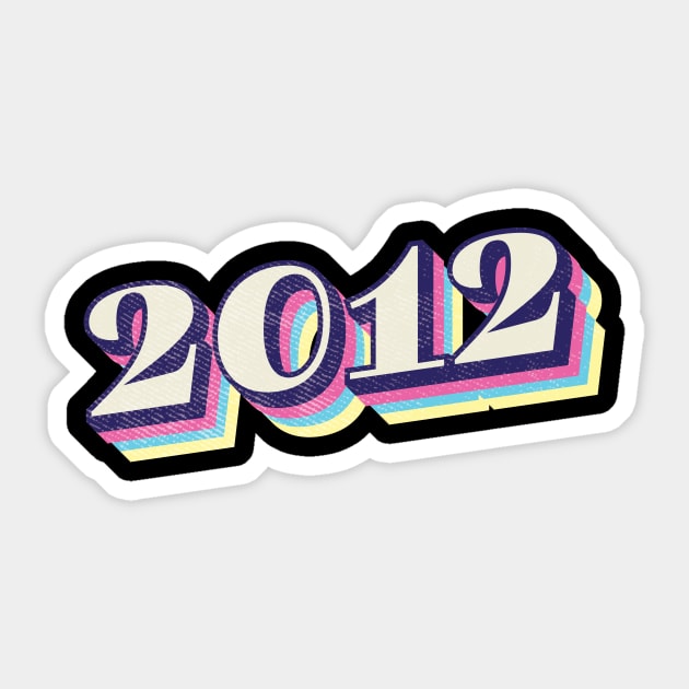 2012 Birthday Year Sticker by Vin Zzep